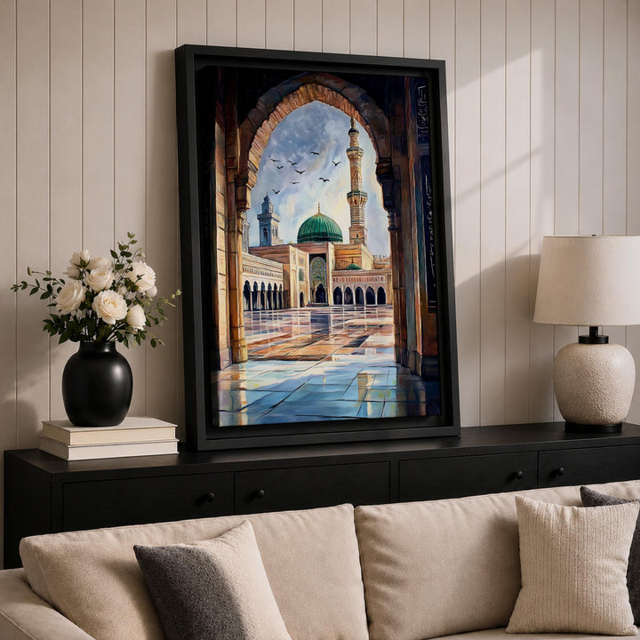 Premium framed Islamic art print for walls