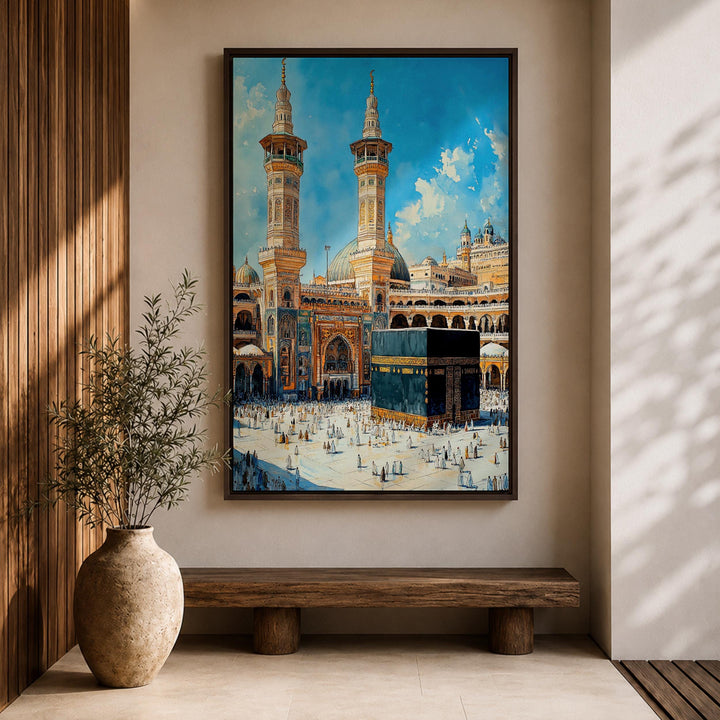 Kaaba Mecca sacred site canvas print suitable for prayer space