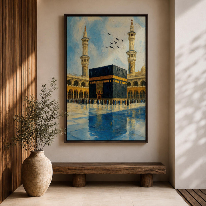 abstract mosque art suitable for living room or hallway