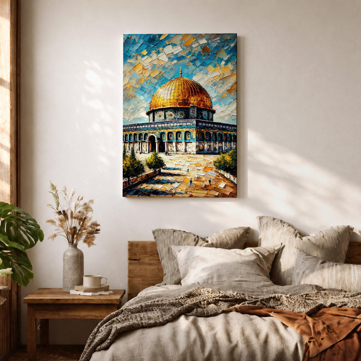 Ready-to-hang wall art featuring Golden Dome motif