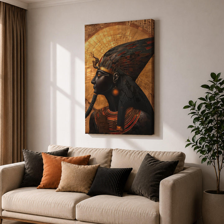 Premium canvas wall art of Egyptian queen