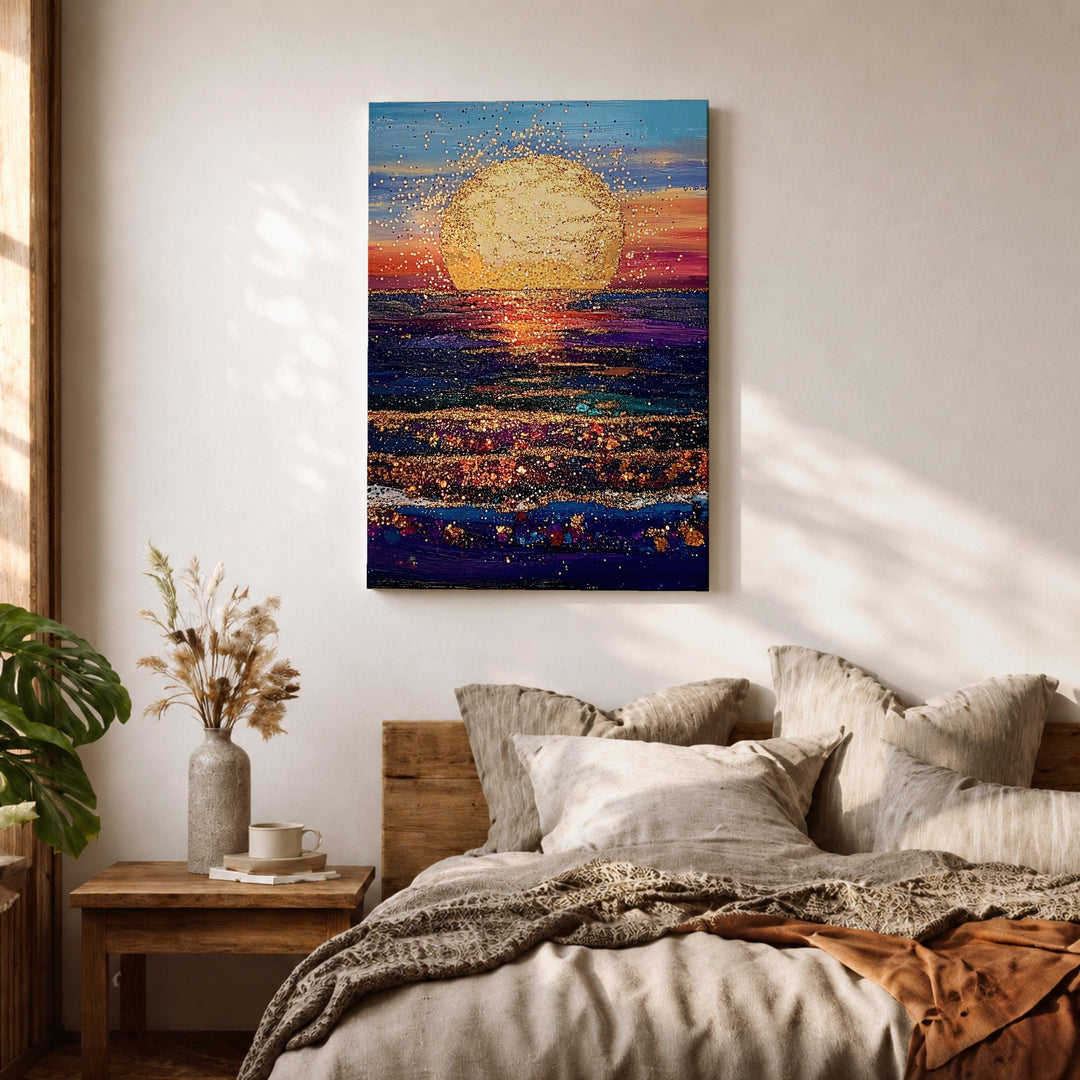 Modern coastal wall art ideal for entryway or lounge