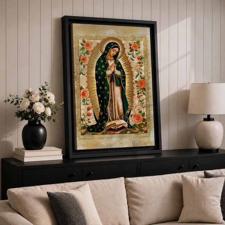 Gift-ready Our Lady of Guadalupe religious decor