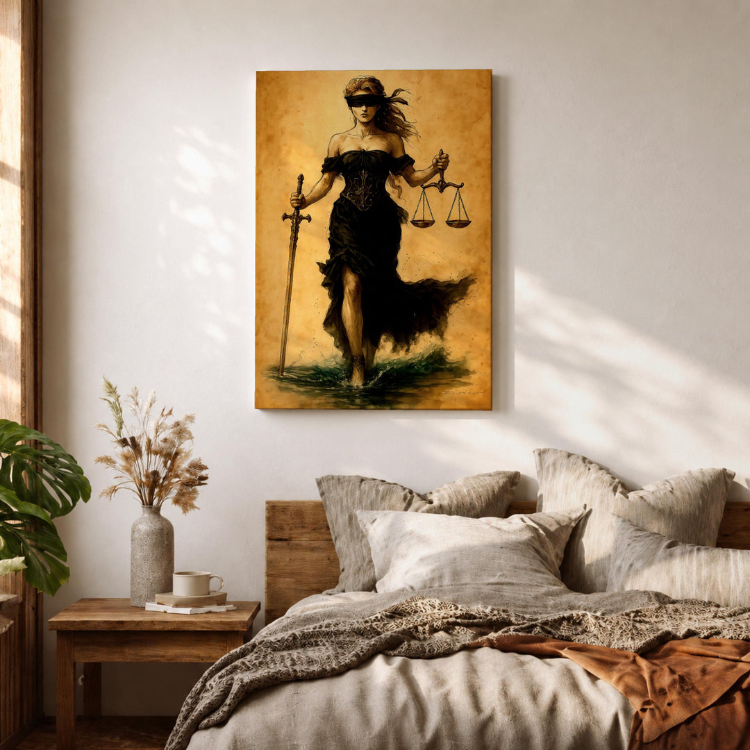 Large statement wall art for home office decor