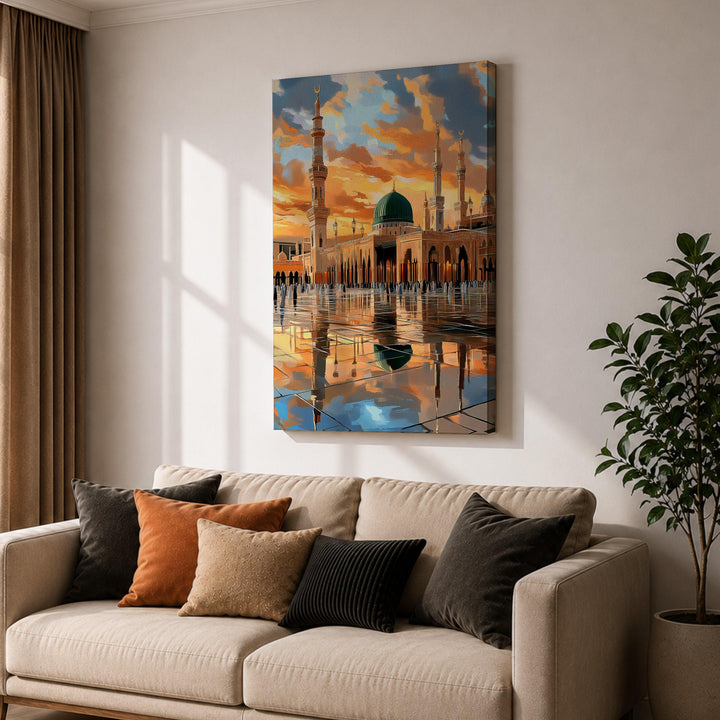 Premium framed canvas art for Muslim home decor collection