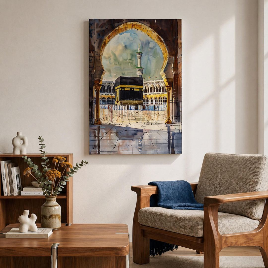 Archway design artwork for living room wall