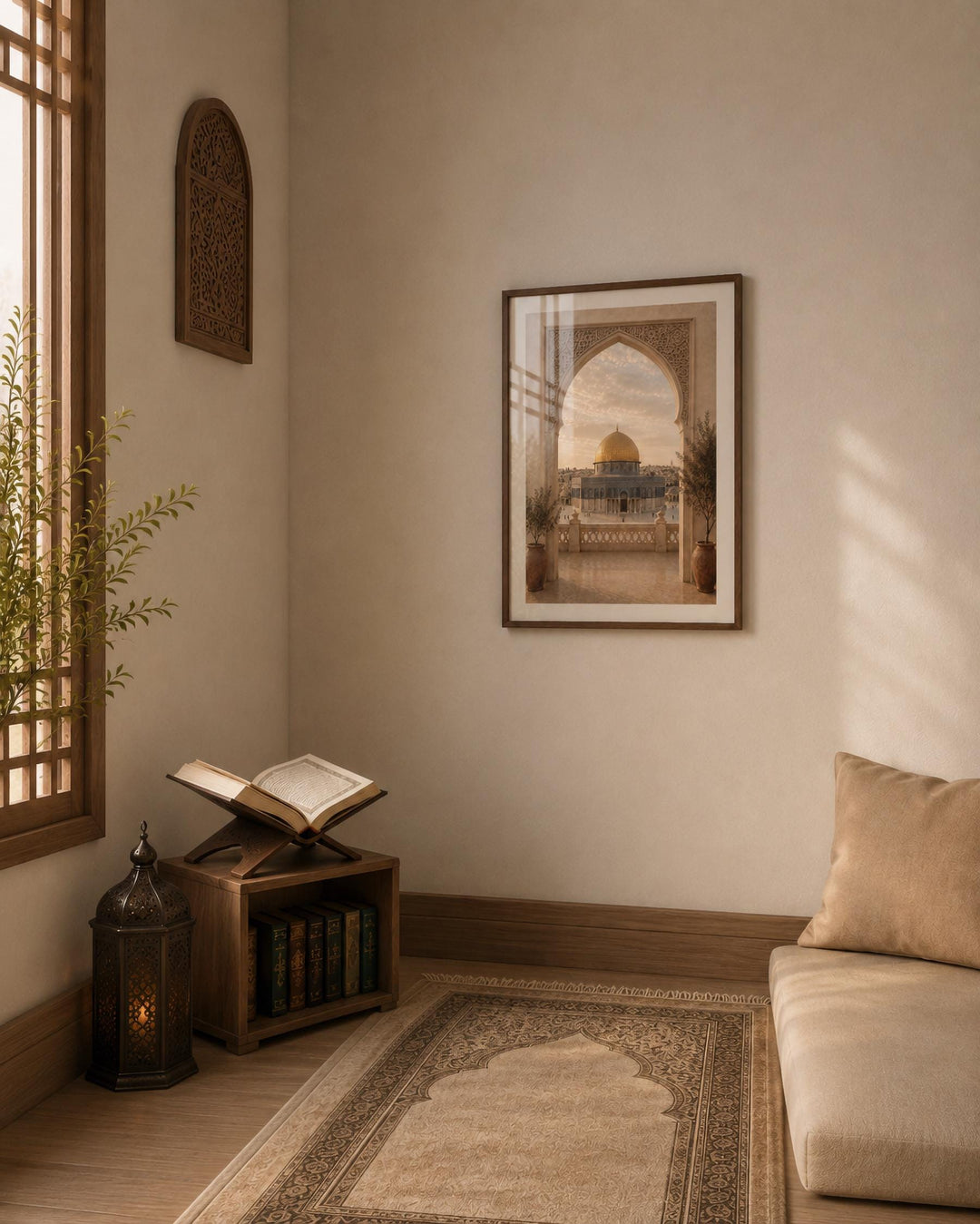 Full view of the canvas print with gallery-wrapped edges