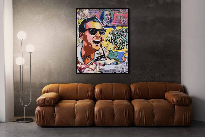 Wolf Of Wall Street Making Money Is An Art Movie Canvas Print