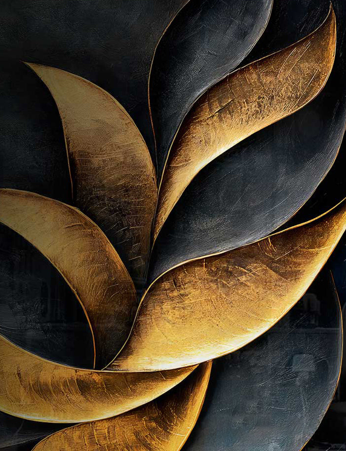 Abstract Painting Growing Foliage