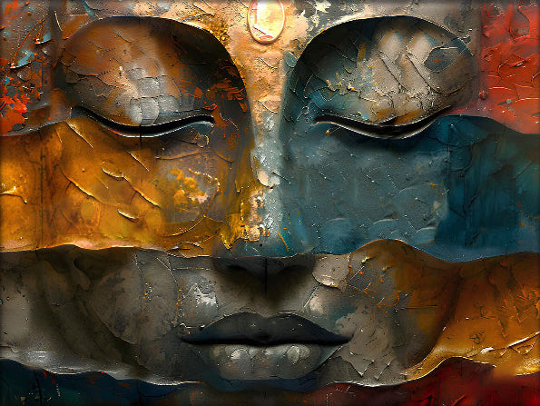 Holy Buddha Abstract Painting