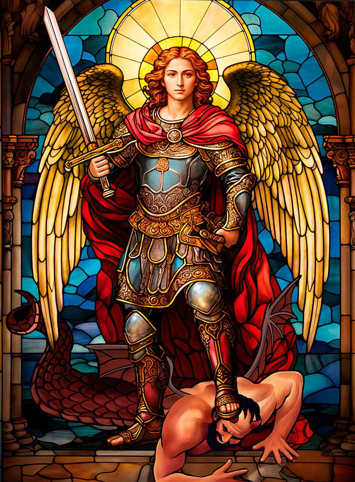 Saint Michael the Archangel Painting - Altar Version